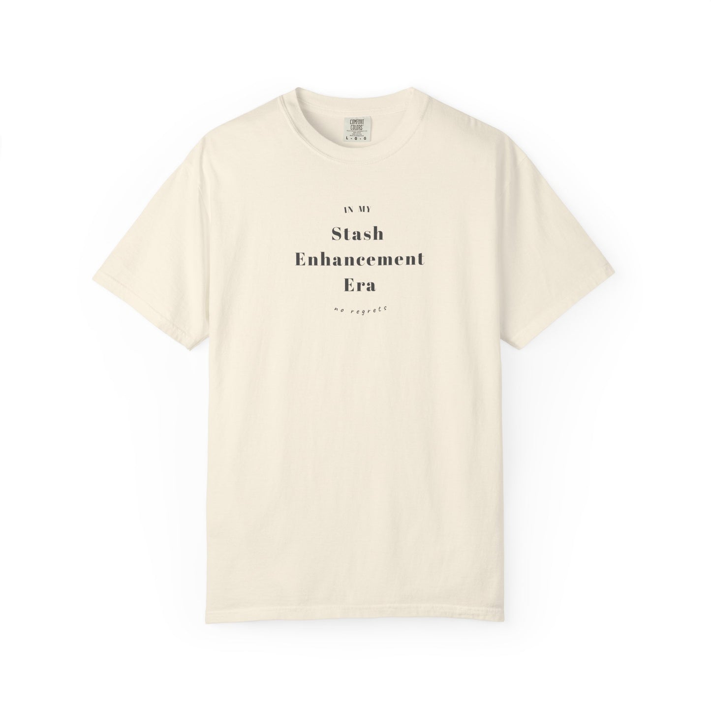 "In My Stash Enhancement Era No Regrets" Funny Knitting T-Shirt