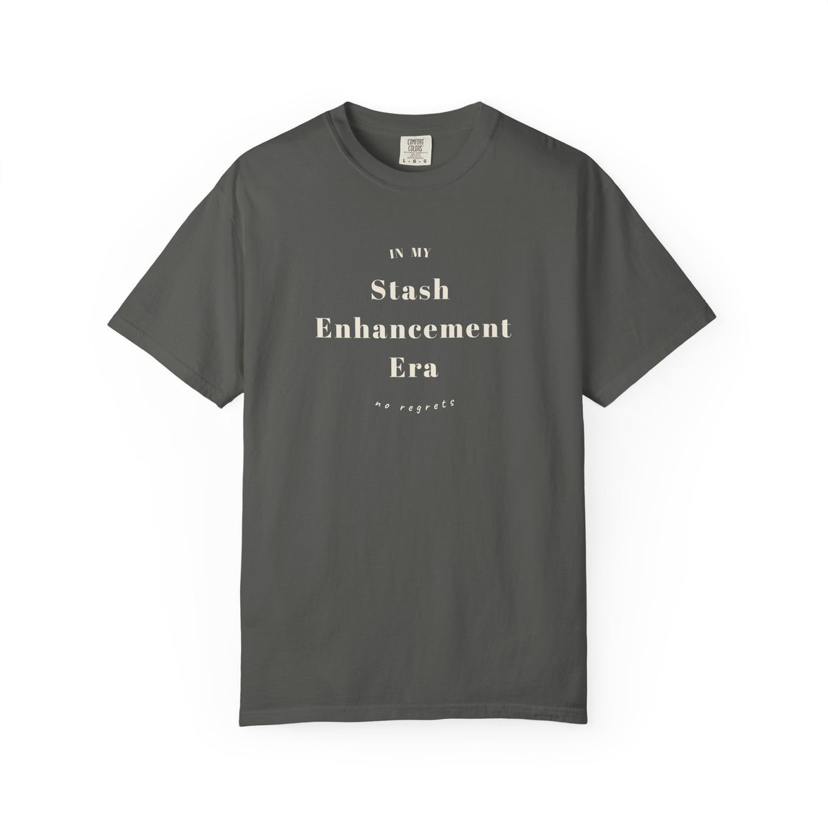 "In My Stash Enhancement Era No Regrets" Funny Knitting T-Shirt