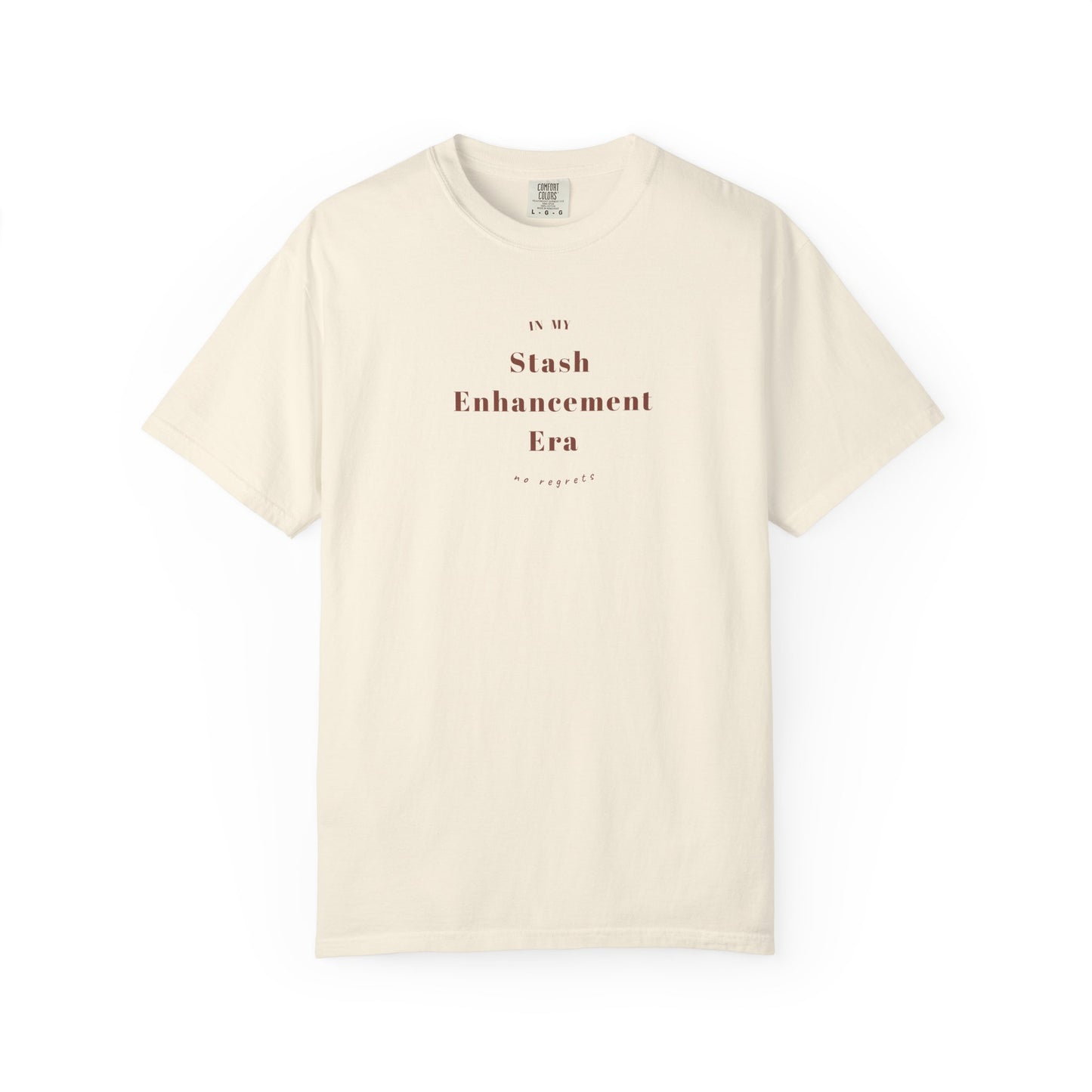 "In My Stash Enhancement Era No Regrets" Funny Knitting T-Shirt