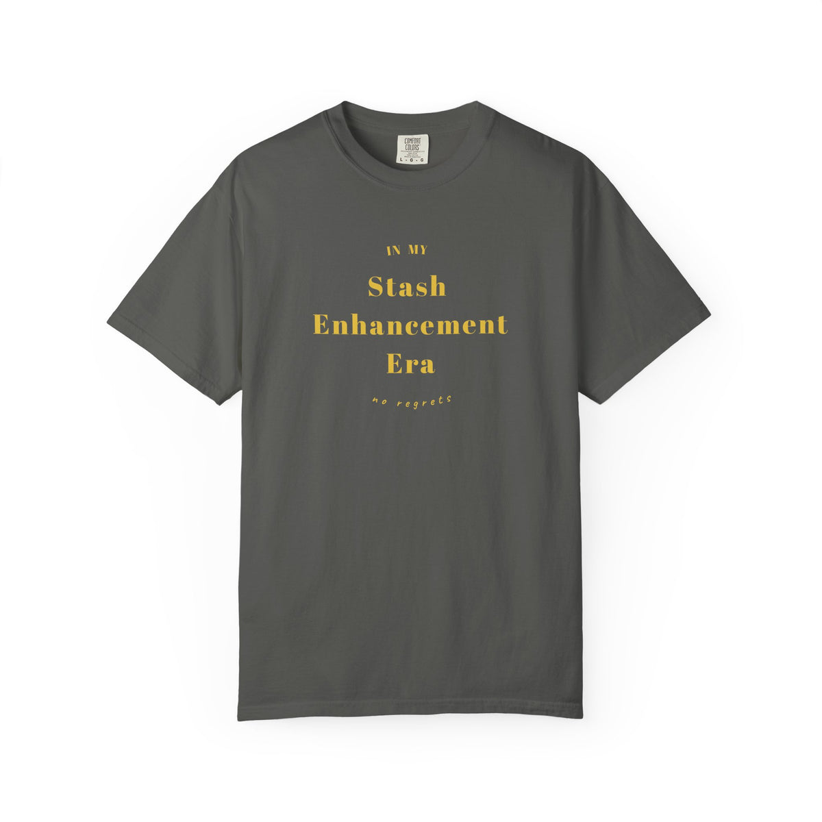 "In My Stash Enhancement Era No Regrets" Funny Knitting T-Shirt