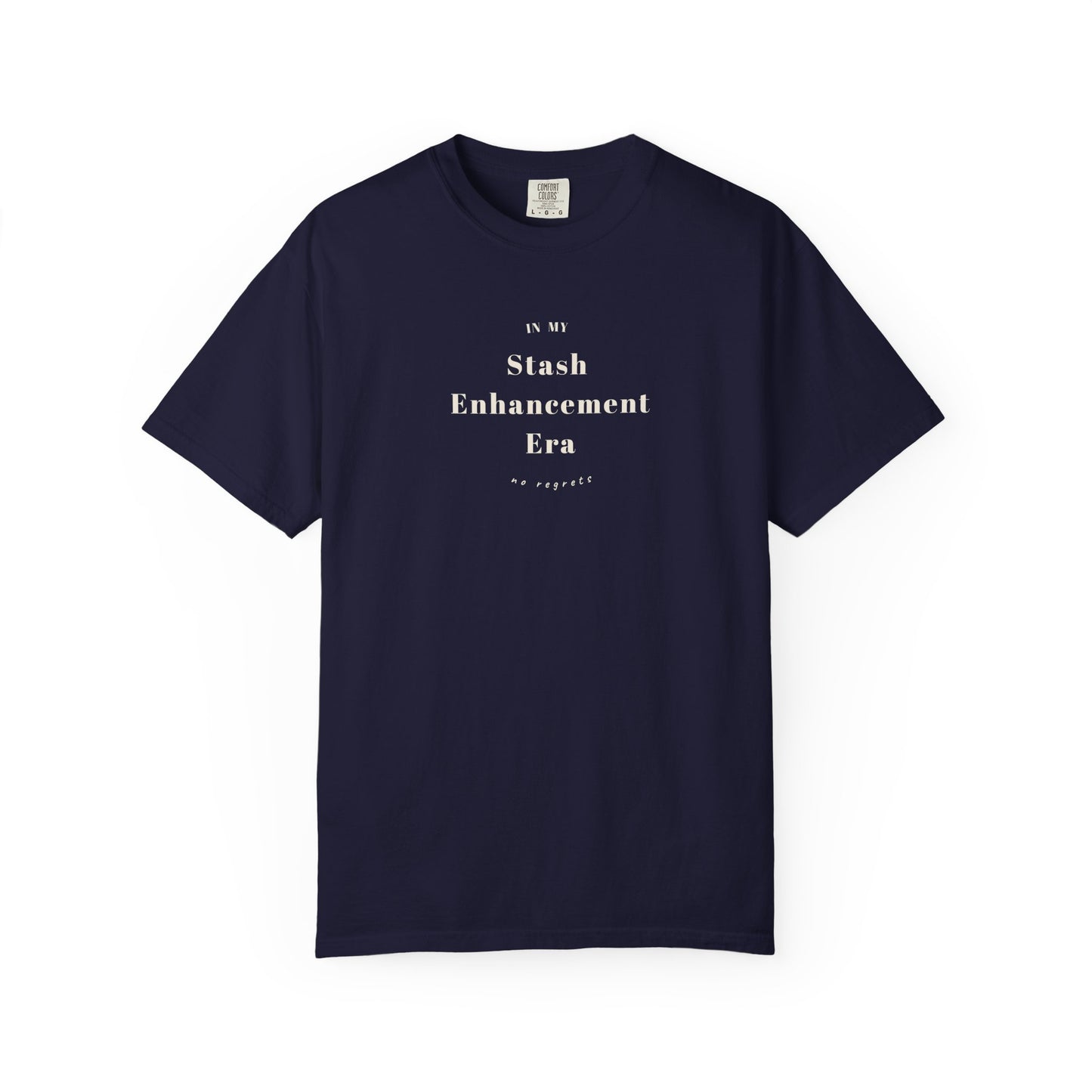 "In My Stash Enhancement Era No Regrets" Funny Knitting T-Shirt