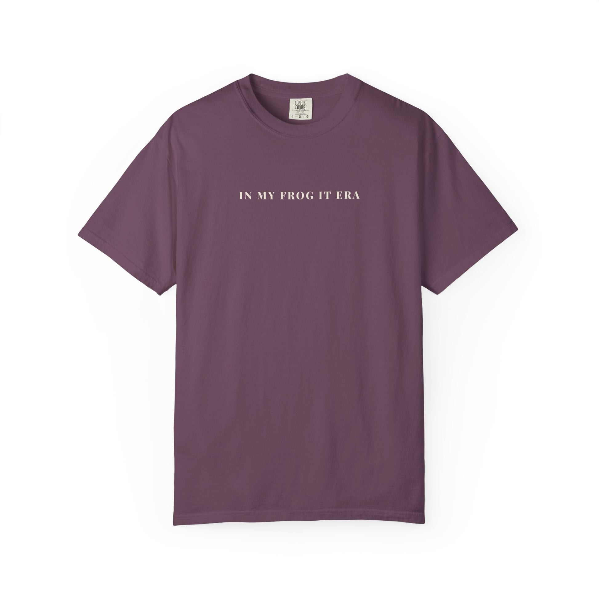 "In My Frog It Era funny knitting t-shirt Berry Comfort Colors 1717"