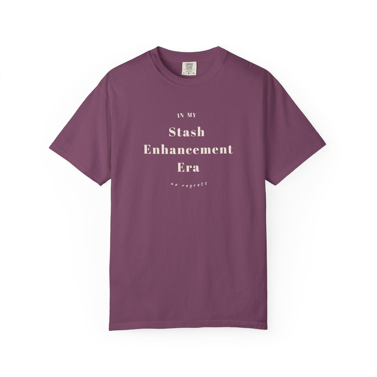 "In My Stash Enhancement Era No Regrets" Funny Knitting T-Shirt