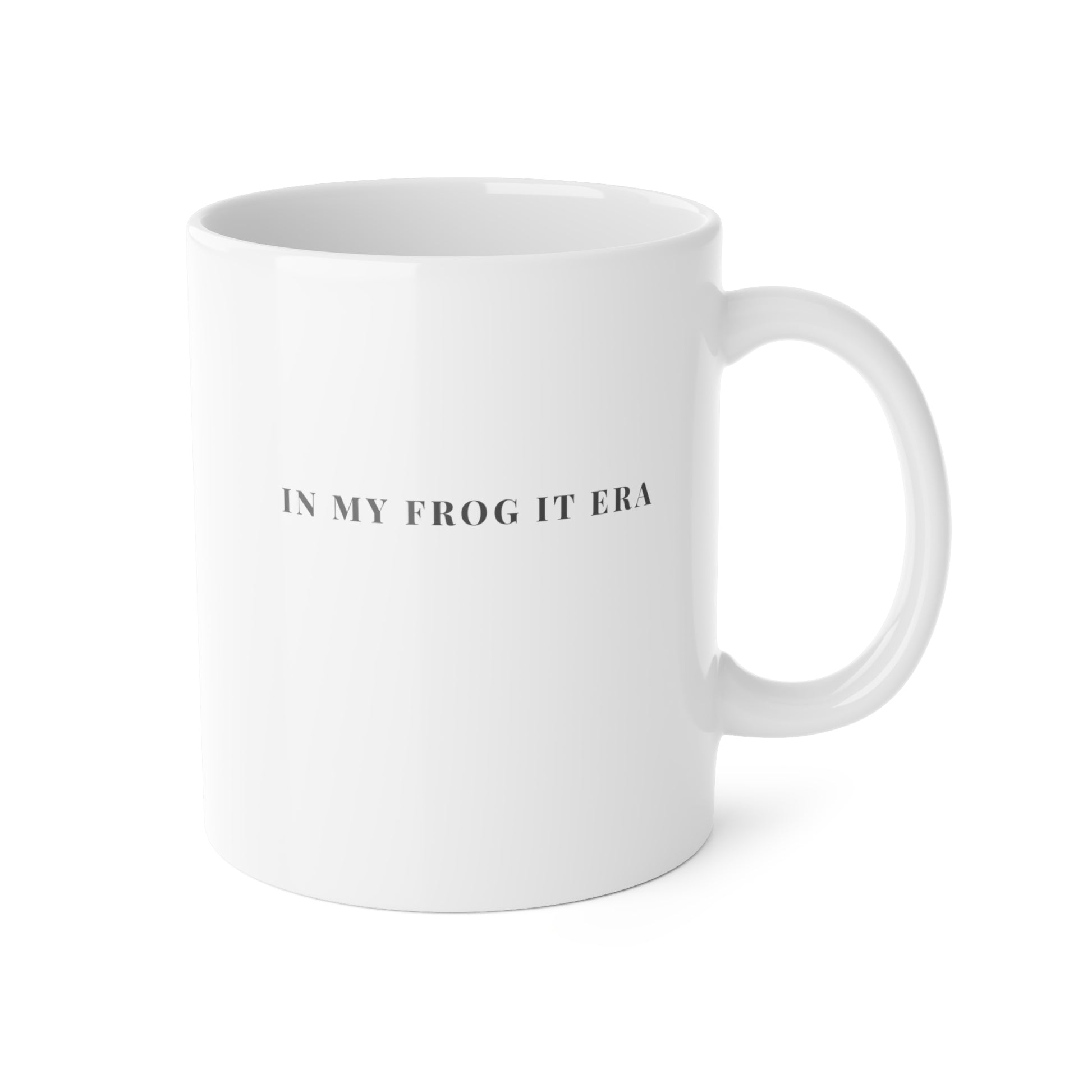 "In My Frog It Era funny knitting mug 11oz white ceramic — gift for knitters"