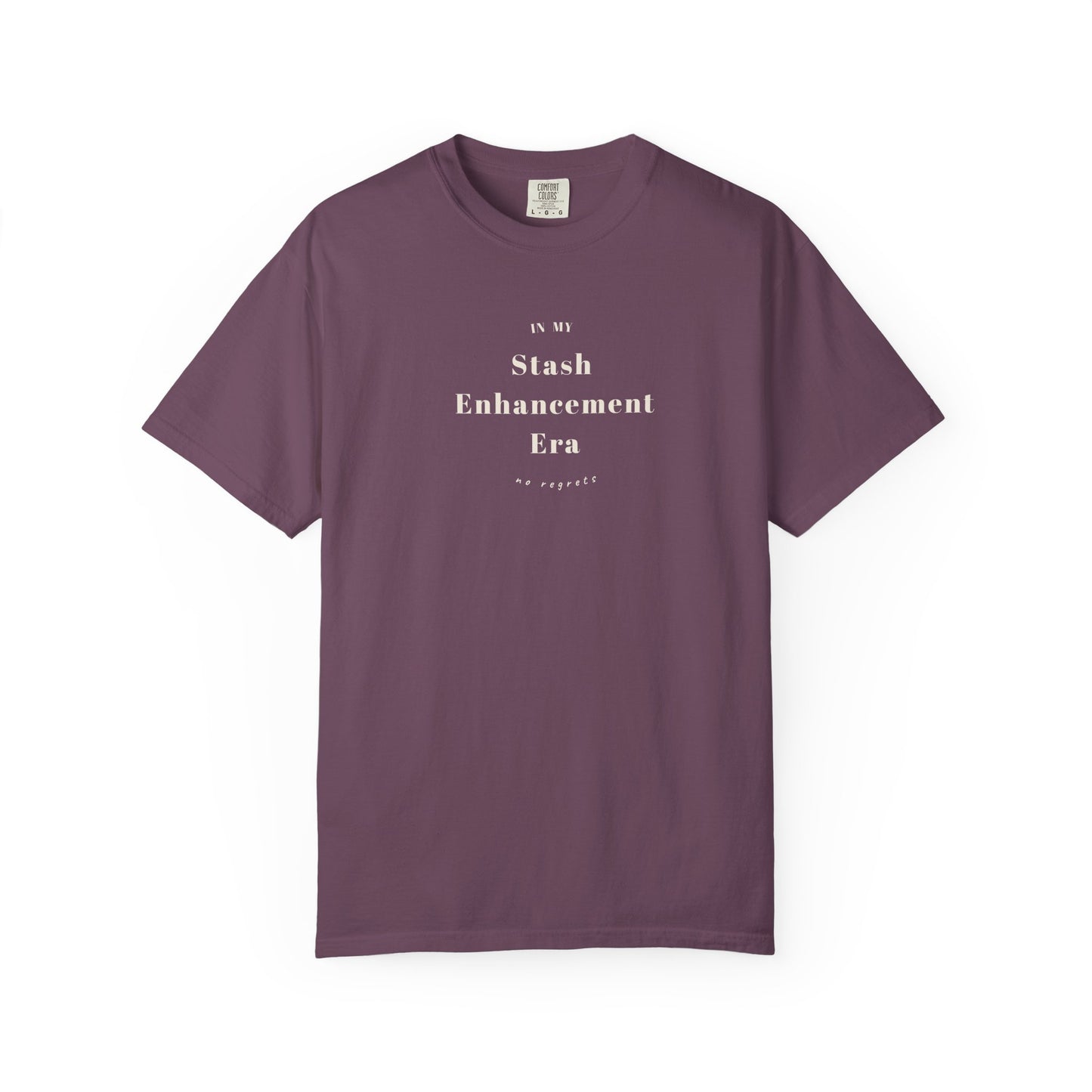"In My Stash Enhancement Era No Regrets" Funny Knitting T-Shirt