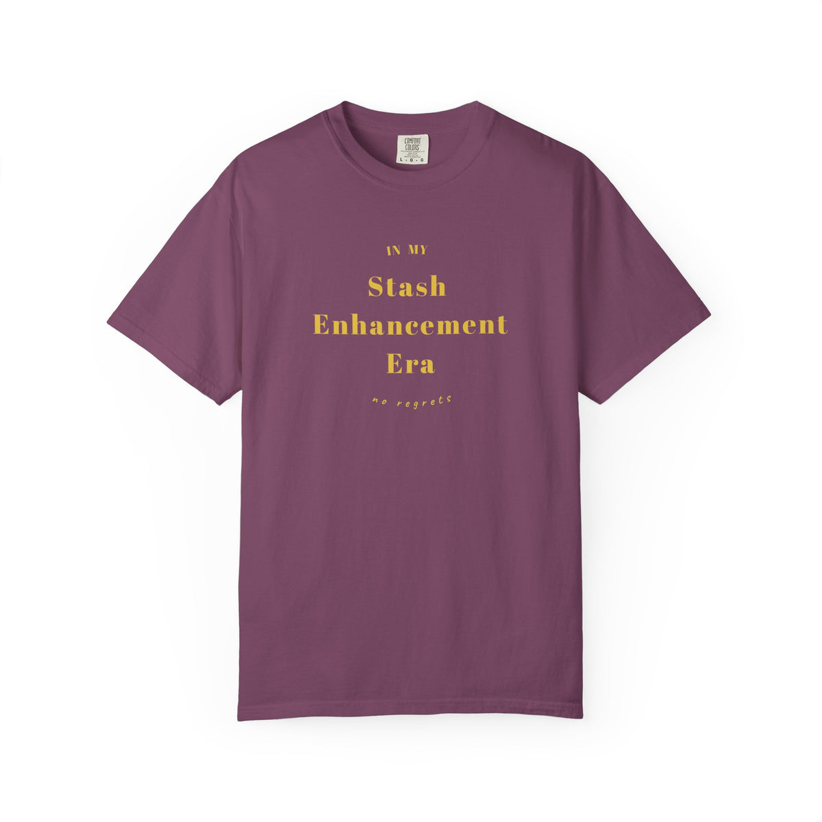 "In My Stash Enhancement Era No Regrets" Funny Knitting T-Shirt
