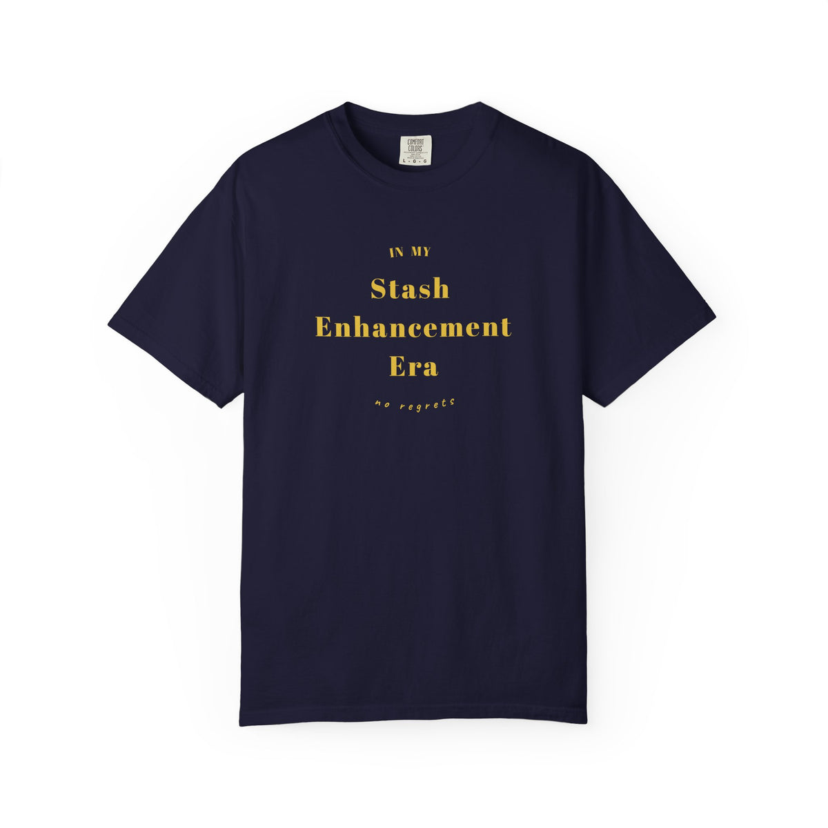 "In My Stash Enhancement Era No Regrets" Funny Knitting T-Shirt