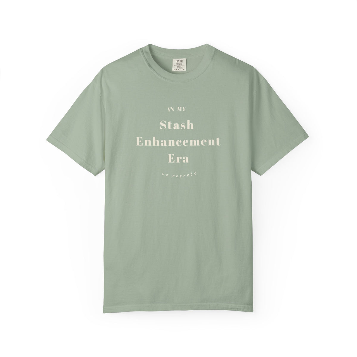 "In My Stash Enhancement Era No Regrets" Funny Knitting T-Shirt